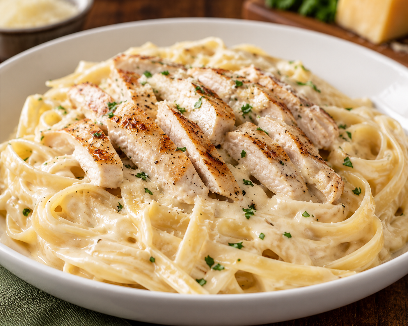 Classic Chicken Fettuccine Alfredo